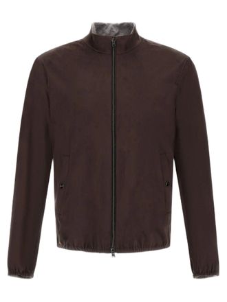 Herno Microfiber Suede Jacket With Innovative Details