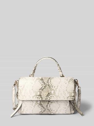 Guess Shoulder Bag in Allover-Schlangen-Optik Modell Devon in Offwhite, Gr&ouml;&szlig;e 1