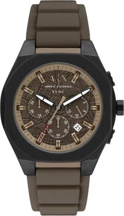 A|X Armani Exchange Mens Sync Brown Dial Watch