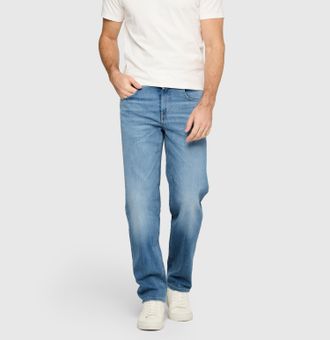 MAC Broeken Regular-fit-Jeans MAC Rick, Herren, Gr. 31, L&auml;nge 34, vintage summer blau, Denim/Jeans, Obermaterial: 99% Baumwolle, 1% Elasthan, regular fit kn&ouml;chell