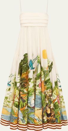 Alemais Toucan Tango Midi Dress