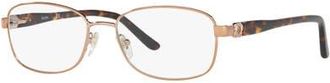 Sferoflex 54mm Rectangle optical glasses in Copper at Nordstrom