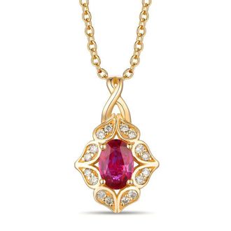 Le Vian Passion Ruby Pendant set in 14K Honey Gold