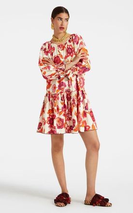 La DoubleJ The Uma Mini Dress in Hottie Cream at Nordstrom, Size X-Large It