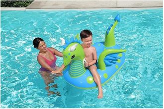 Trade Shop Trade Shop - Cavalcabile Gonfiabile Forma Drago Fantasy Dragon 134x142 Cm Con Maniglie 41476