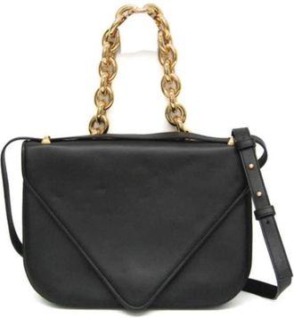 Bottega Veneta Pre-owned Cross Body Bag - Dames - Vintage Schoudertas - Zwart - ONE Size - Leer - Vintage