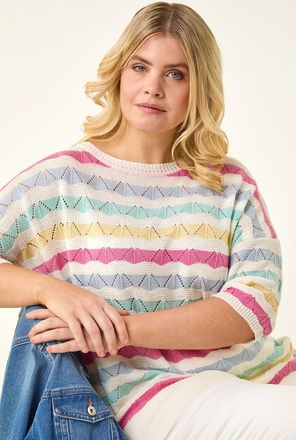 Roman Wave Stripe Jumper