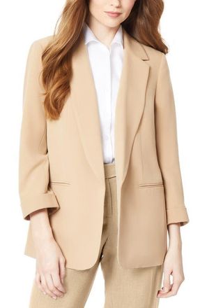 Jones New York Three Quarter Sleeve Blazer in Praline at Nordstrom, Size X-Small