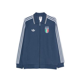 adidas X Italia Stripe-detail Zip-fastening Sweatshirt