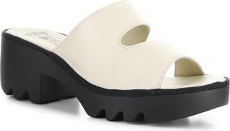 FLY London Tech Platform Sandal in Off White Mousse at Nordstrom Rack, Size 7-7.5Us / 38Eu