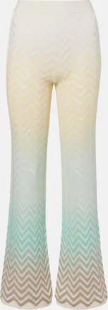 Missoni Zigzag cotton-blend flared pants