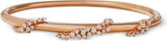 Ananya 18K rose gold Scatter diamond bangle - Pink