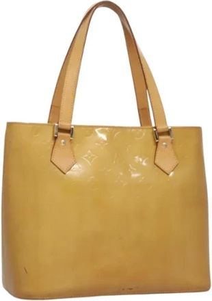 Louis Vuitton Tweedehands leren Louis Vuitton tassen - Dames - Vintage Shopper - Beige - ONE Size - Leer - Vintage