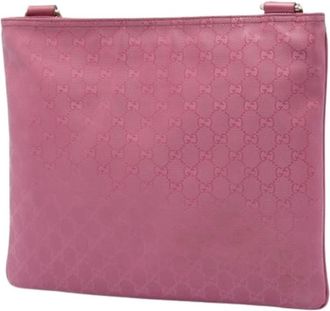 Gucci Pre-owned Vintage Crossbody Bag - Dames - Vintage Schoudertas - Roze - ONE Size - Leer - Vintage