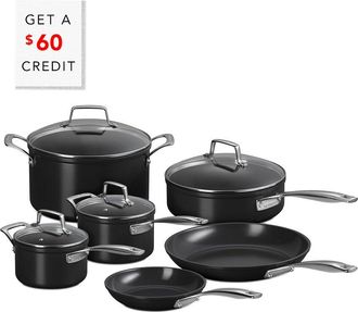 LE CREUSET 10Pc Cookware Set With $60 Credit