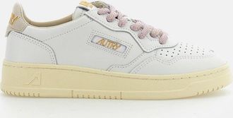 Autry White Medalist Low Leather Sneakers