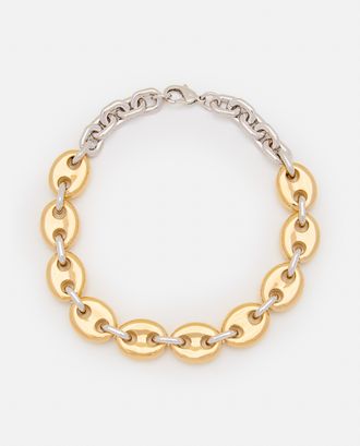 Paco Rabanne Collana Oro E Argento