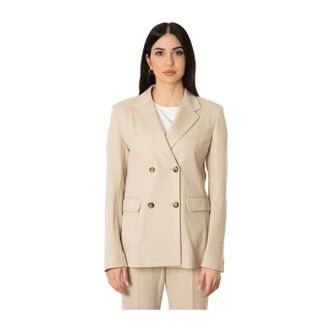 Max Mara Rotondo Jas - Dames - Jassen - Beige - Maat: L Katoen