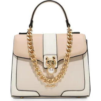 ☆日本未上陸*ALDO*新作*2wayハンドルバッグ/ND-WHITE☆ 新作 本革 ショルダーバッグ レディース 斜めがけ 2way