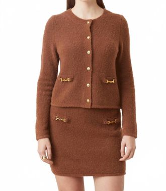 Suncoo Filby Knit Skirt In Chocolate