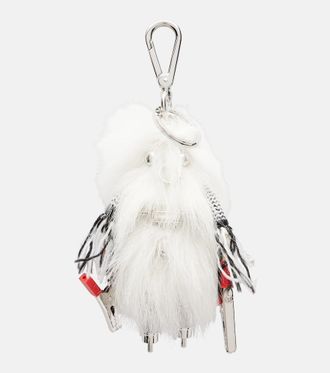 Prada Rufus stainless steel keychain