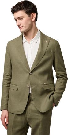 Gianni Lupo Groene Jurk - Heren - Blazers - Groen - S - Jassen