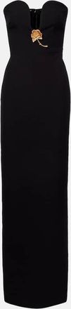 Roland Mouret Abito lungo bustier con applicazioni