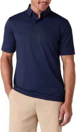 Mizzen+Main Halyard Trim Fit Print Polo in Navy at Nordstrom, Size Xx-Large R