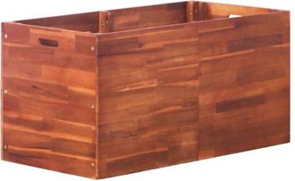 vidaXL Arriate De Madera De Acacia 100x50x50 Cm Vidaxl