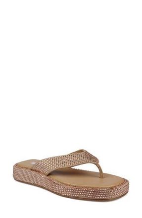Zigi Soho Rosmery Platform Flip Flop in Beige Suede at Nordstrom Rack, Size 6