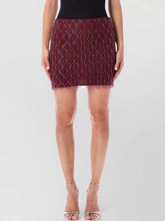 Rotate sequined mini skirt