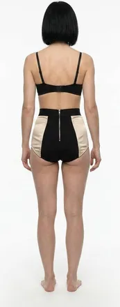 Dolce & Gabbana Womens Beige Silk Briefs Clothing