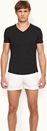 Orlebar Brown Ob V Tailored Fit V-neck T-Shirt in Black at Nordstrom, Size X-Large