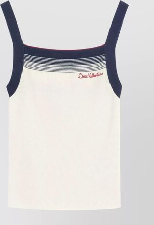 Valentino Garavani valentino house ribbed sleeveless top
