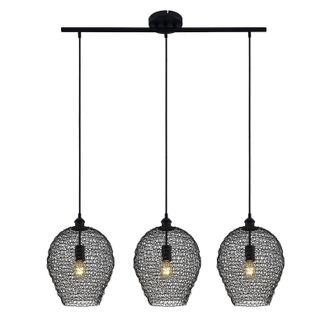 Lindby L&aacute;mpara Colgante benja En Negro De Metal - Lindby