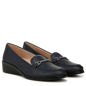 Life Stride Jovial J2743S1400 Bit Loafers Womens Navy Wedge Heel ZOGG3079