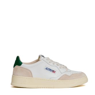Autry Medalist Low Sneakers In White Leather, Amazon