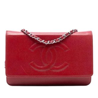Chanel Pre-owned Cross Body Bags, female, Red, Size: ONE SIZE Pre-owned Cross Body Bag