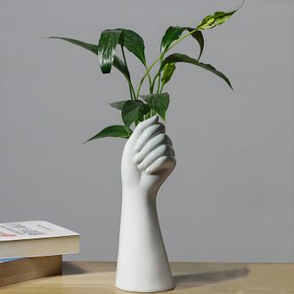 OEM Jarrones De Cer&aacute;mica Blanca Para Arreglos Florales Hidrop&oacute;nicos Como Decoraci&oacute;n De Mesa
