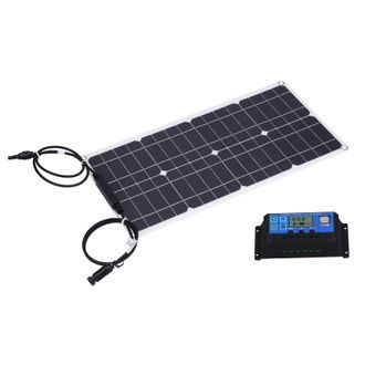 OEM Kit De Panel Solar Monocristalino: Panel Fotovoltaico De 25 W Con Controlador De Carga De 30 A Para Autocaravanas