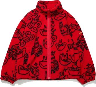 Li-Ning Rijindoujin Fleece Track Jacket Red AFDT007-2