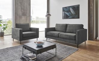Atlantic Home Collection Sessel »Weston« im skandinavischem Stil, mit Wellenunterfederung