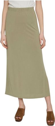Vila Gonna Modala Donna - Dames - Midirokken - Groen - XL - Rokken