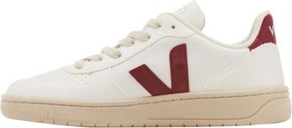 Veja Marsala V-10 Witte Sneakers - Heren - Sneakers - Wit - 43 EU - Leer - Schoenen