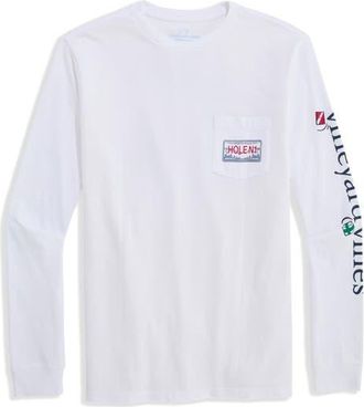 Vineyard Vines Best Christmas By Par Graphic Long Sleeve T-Shirt in White Cap at Nordstrom, Size Xx-Large