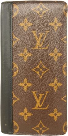 Louis Vuitton Black Brown Long Wallet (Bi-Fold) (Pre-Owned)