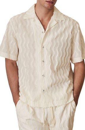 Reiss x Ch&eacute; Mastella Camp Shirt in Off White at Nordstrom, Size Medium
