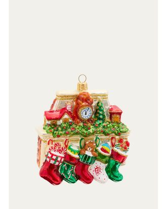 Impuls Festive Fireplace Glass Ornament