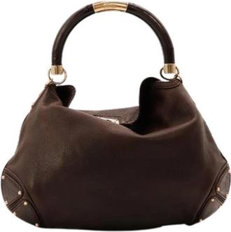 Gucci Pre-owned Le Hobo Indy - Dames - Vintage Handtas - Bruin - ONE Size - Leer - Vintage
