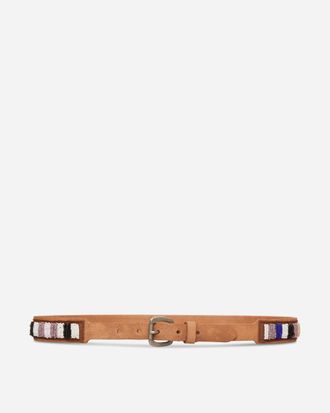 Visvim Beads Belt 30mm Natural